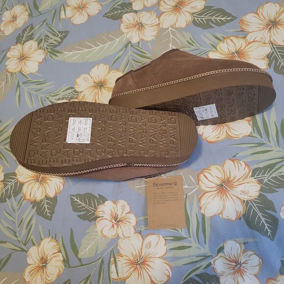 Bearpaw Martis Caroline Platform Slippers Hickory 9 - Picture 10 of 11